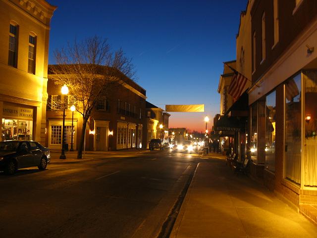 Sunset, Old Town Manassas, Virginia