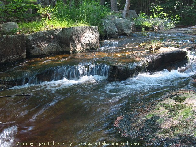 Stream, Cranmore Mountain Lodge, North Conway, New Hampshire