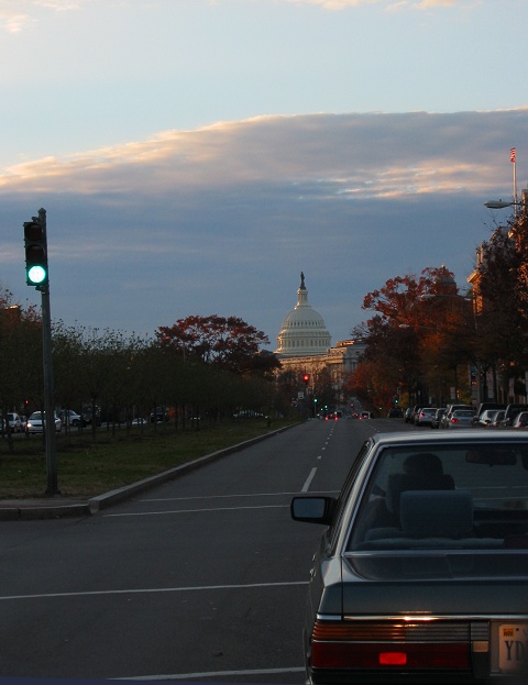 Fall evening, Captiol Hill, Washington, DC