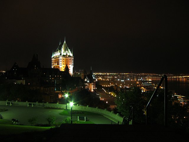 Chateau Frontenac, Quebec City, Canada, from the Citadel