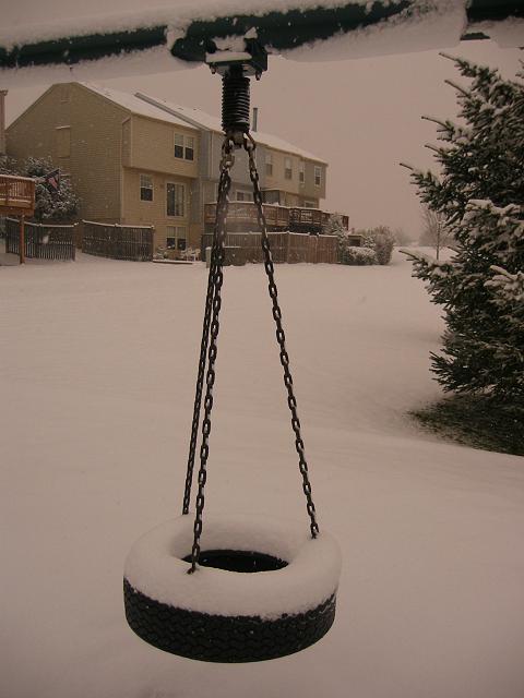 First snow of 2003, Fairfax, Virginia