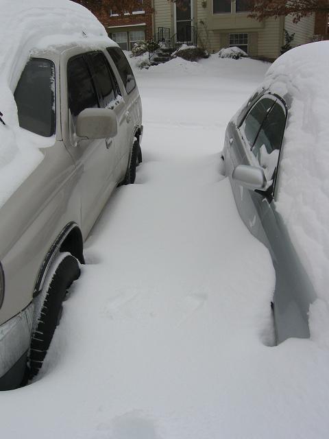 4Runner and Subaru WRX, Blizzard 2003, Fairfax, Virginia