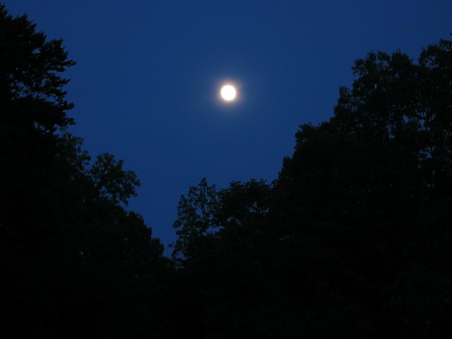 Full moon, Carderock, Maryland