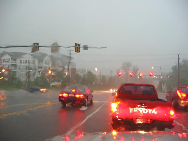 Spring rainstorm, Herndon, Virginia
