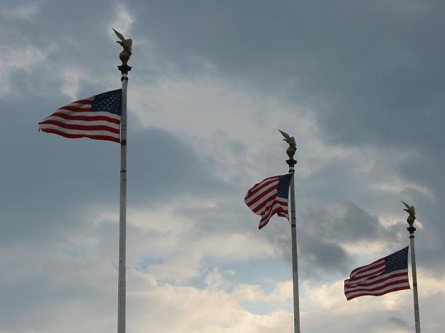 Flags outside Union Station, Washington, D.C.