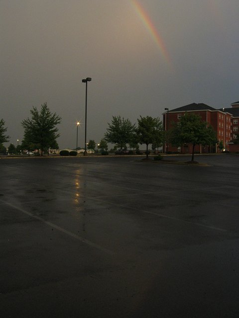 Rainbow after rainstorm, Chantilly, Virginia