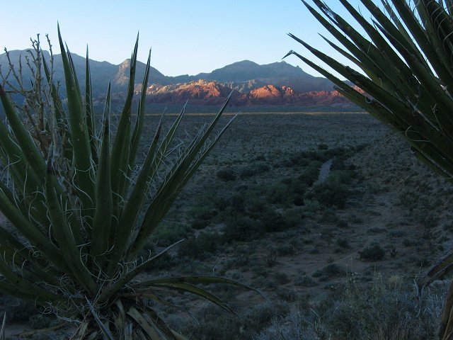 Sunset on Red Rocks, outside Las Vegas, Nevada