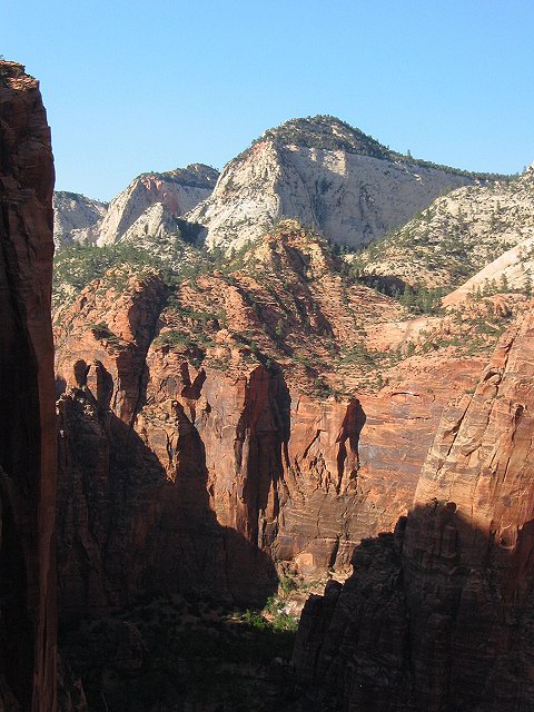 View from Angel's Landing trail, Zion National Park, Utah