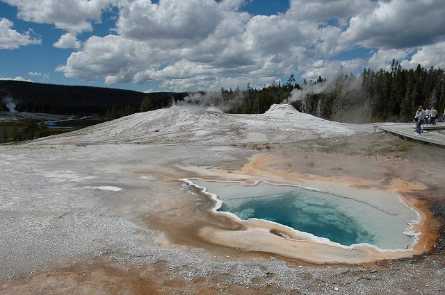 Heart Spring, on Geyser Hill, Yellowstone National Park, Wyoming