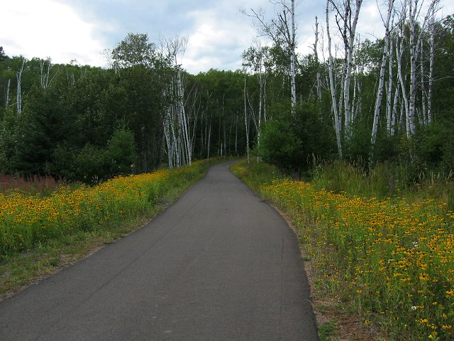 Bike path in Split Rock State Park, Minnesota