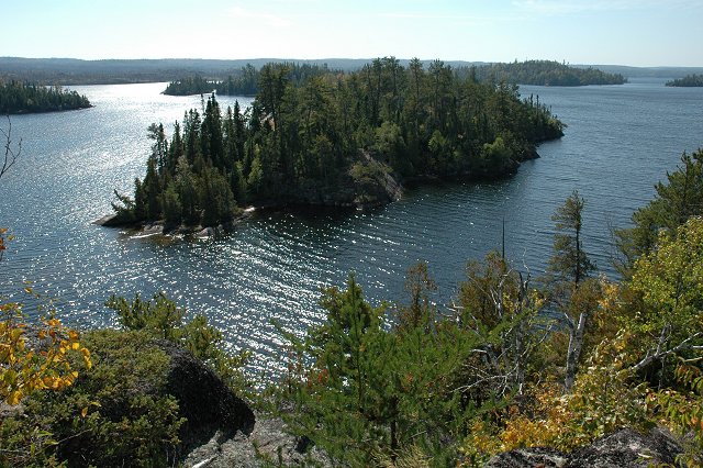 View from the Palisades on Seagull Lake, Boundary Waters Canoe Area Wilderness, Minnesota